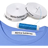 100 etiquetas para coser a la ropa. Etiquetas personalizadas de tela 100% ALGODÓN. Cintas de nombre para guarderías…